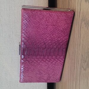 BR faux snake clutch
